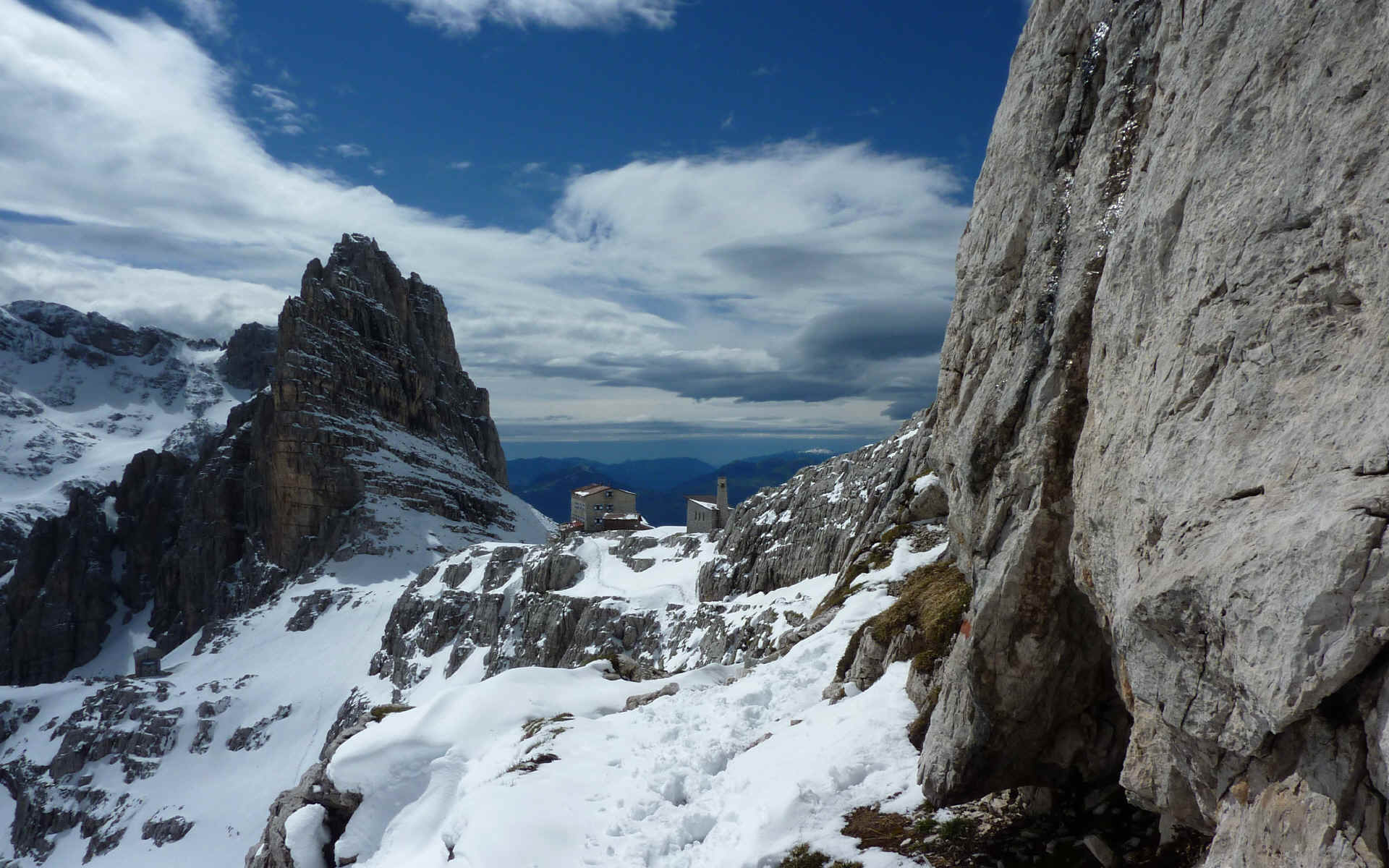 en route vers le refuge Pedrotti