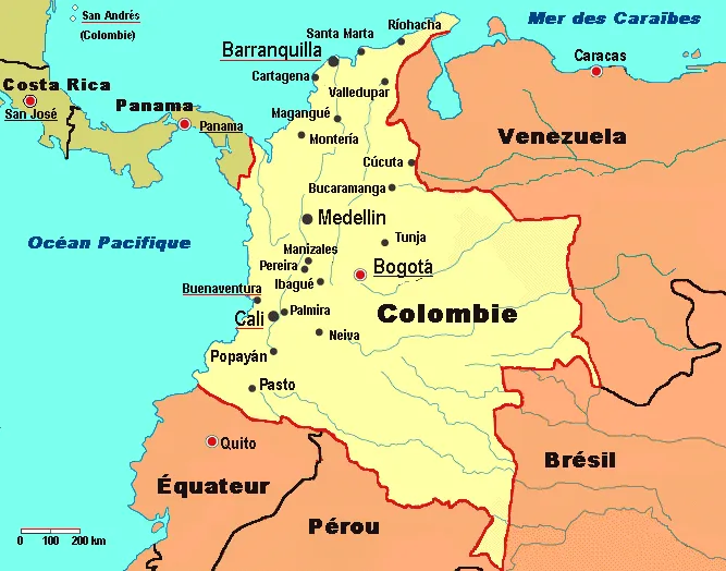 Itinéraire du trek Colombie
