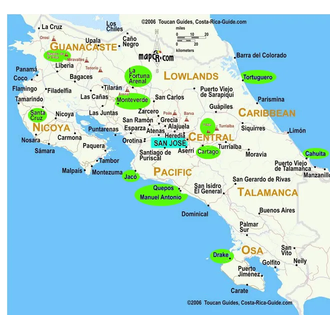 Itinéraire du trek Costa Rica - Pura Vida !